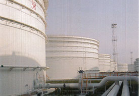 青岛国家原油储备库10万立罐区