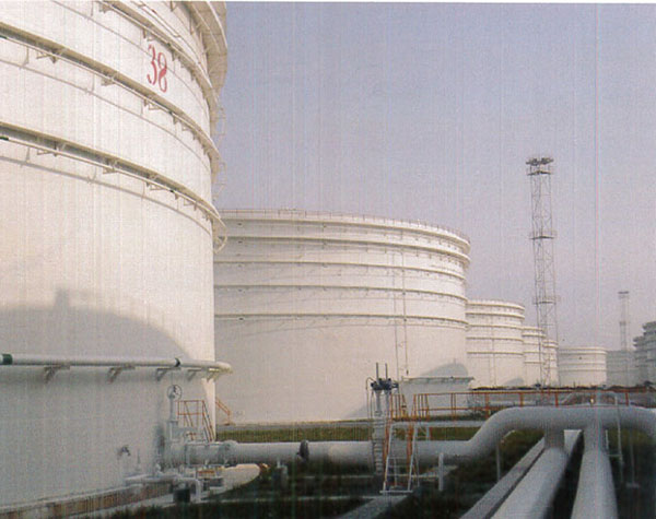 青岛国家原油储备库10万立罐区