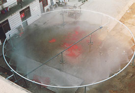 水雾搭接和水流量性能参数试验